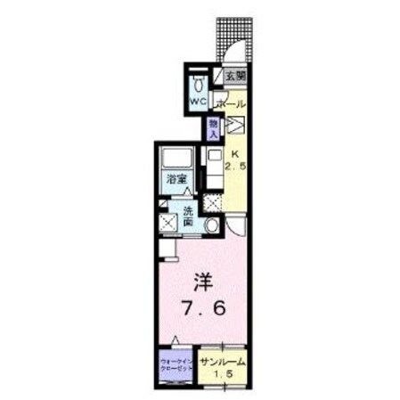 エレガンスⅢの物件間取画像